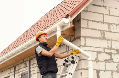 Pose et remplacement de gouttières à Reuil-sur-Brêche